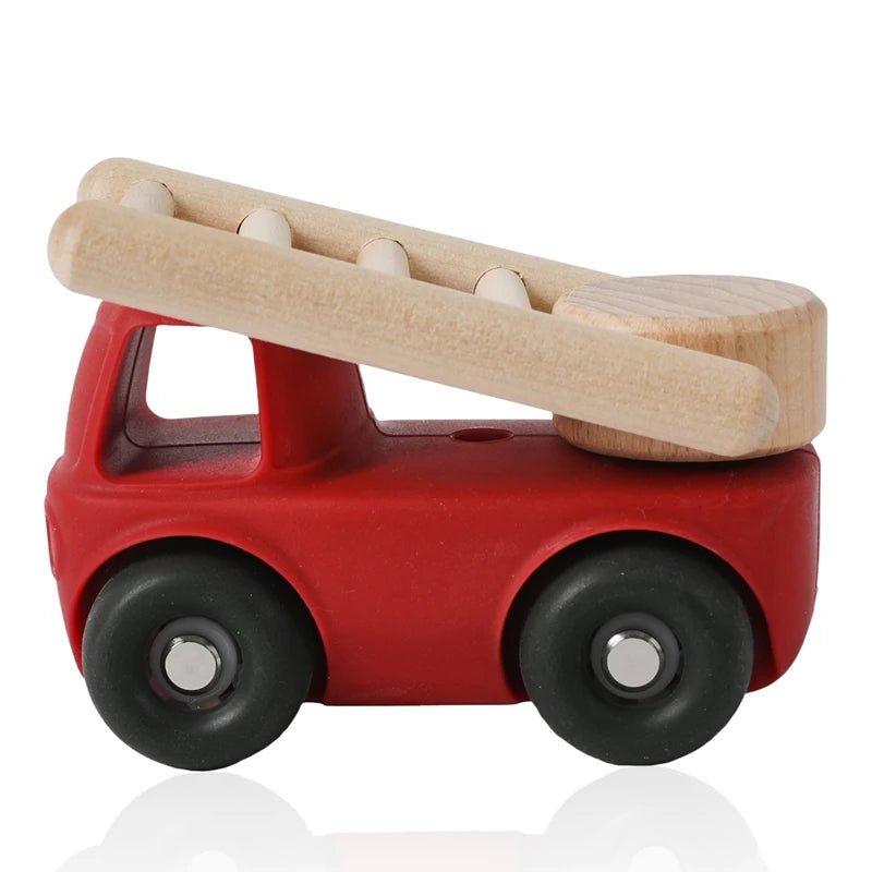 Baby Silicone Vehicle Set – Teether & Toy